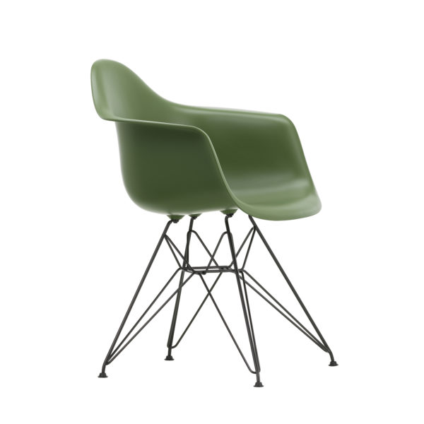 Eames Plastic Armchair DAR Piètement noir