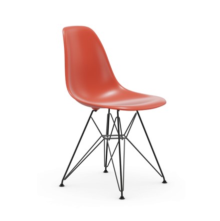 VITRA_DSR_Noir_Aménagement_Mobilier_Designer_Rouge coquelicot RE
